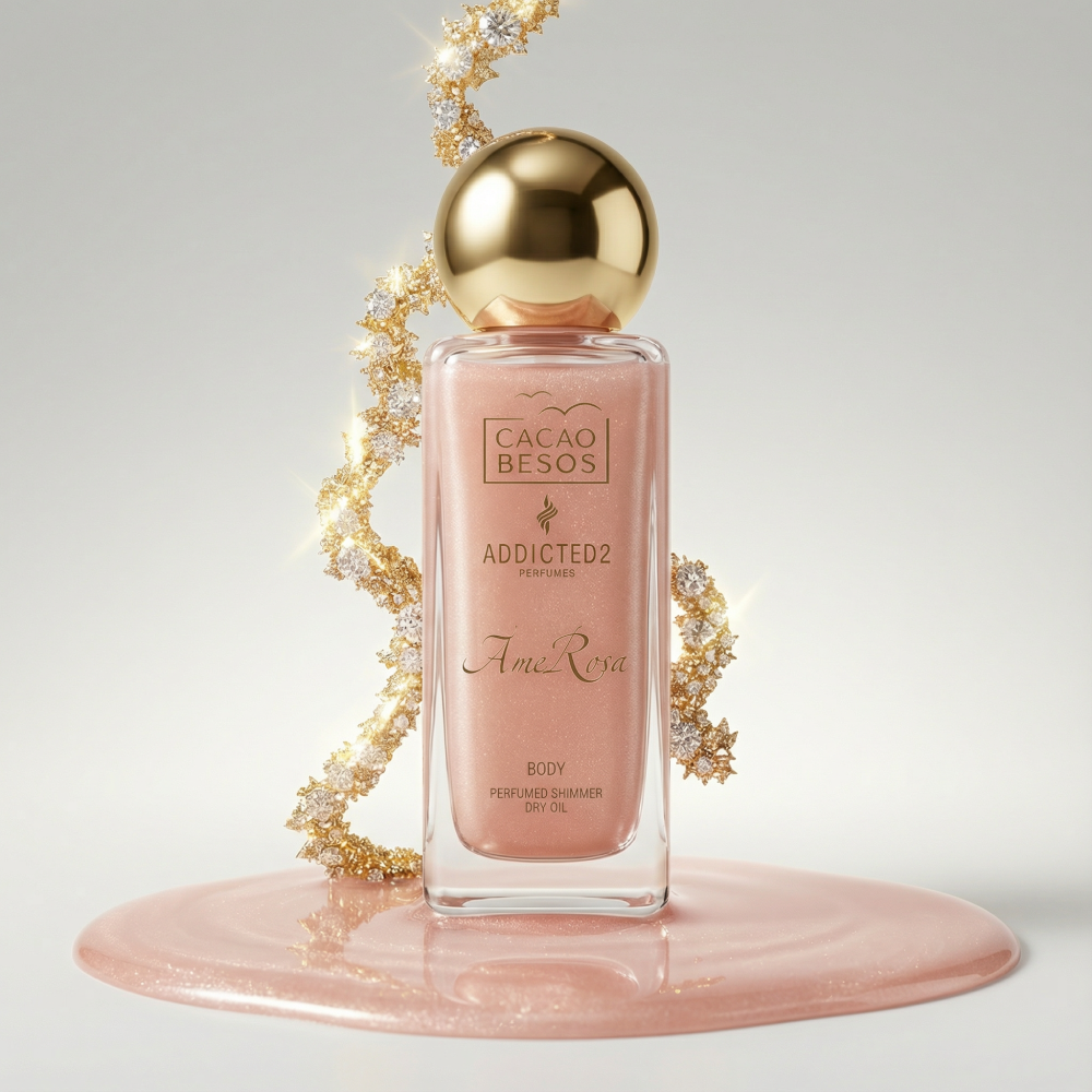 AmeRosa Парфюмно сухо олио за тяло със сияен ефект